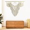 Large Macramé Wall Hanging – Handmade Boho Woven Tapestry Art for Chic Home Décor, Perfect for Bedrooms, Living Rooms, Apartments, Dorms, or Galleries – 43" x 32" (Tassel-A)